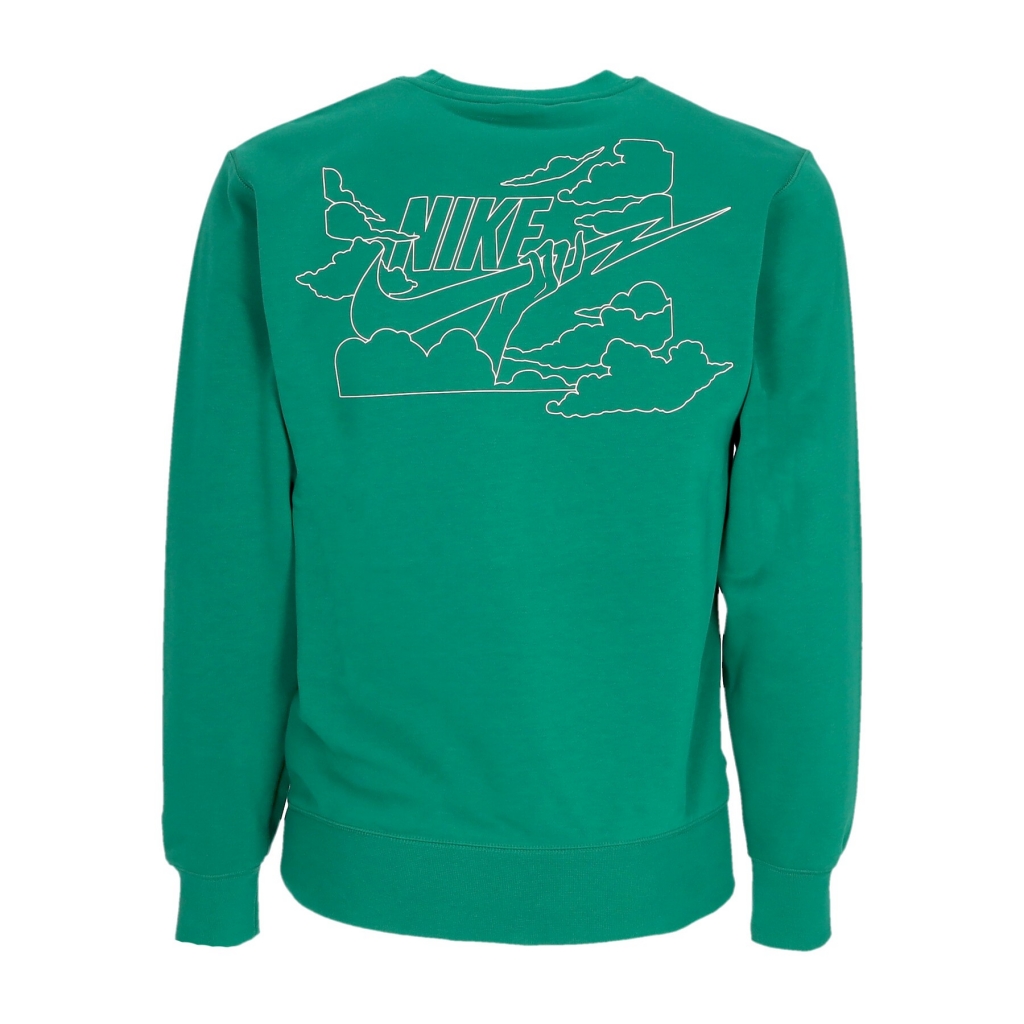 felpa leggera girocollo uomo club french terry crewneck MALACHITE/SAIL