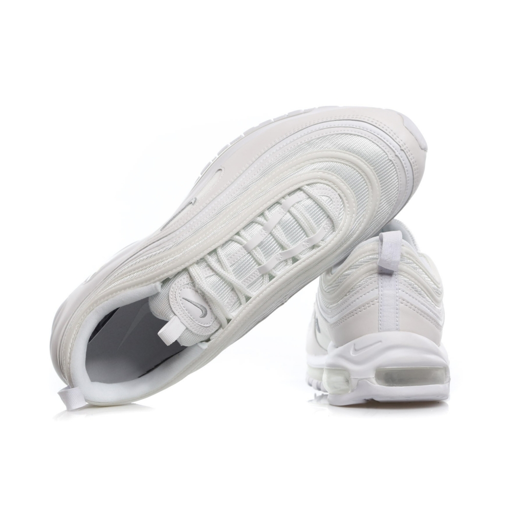 scarpa bassa uomo air max 97 WHITE/WOLF GREY/BLACK