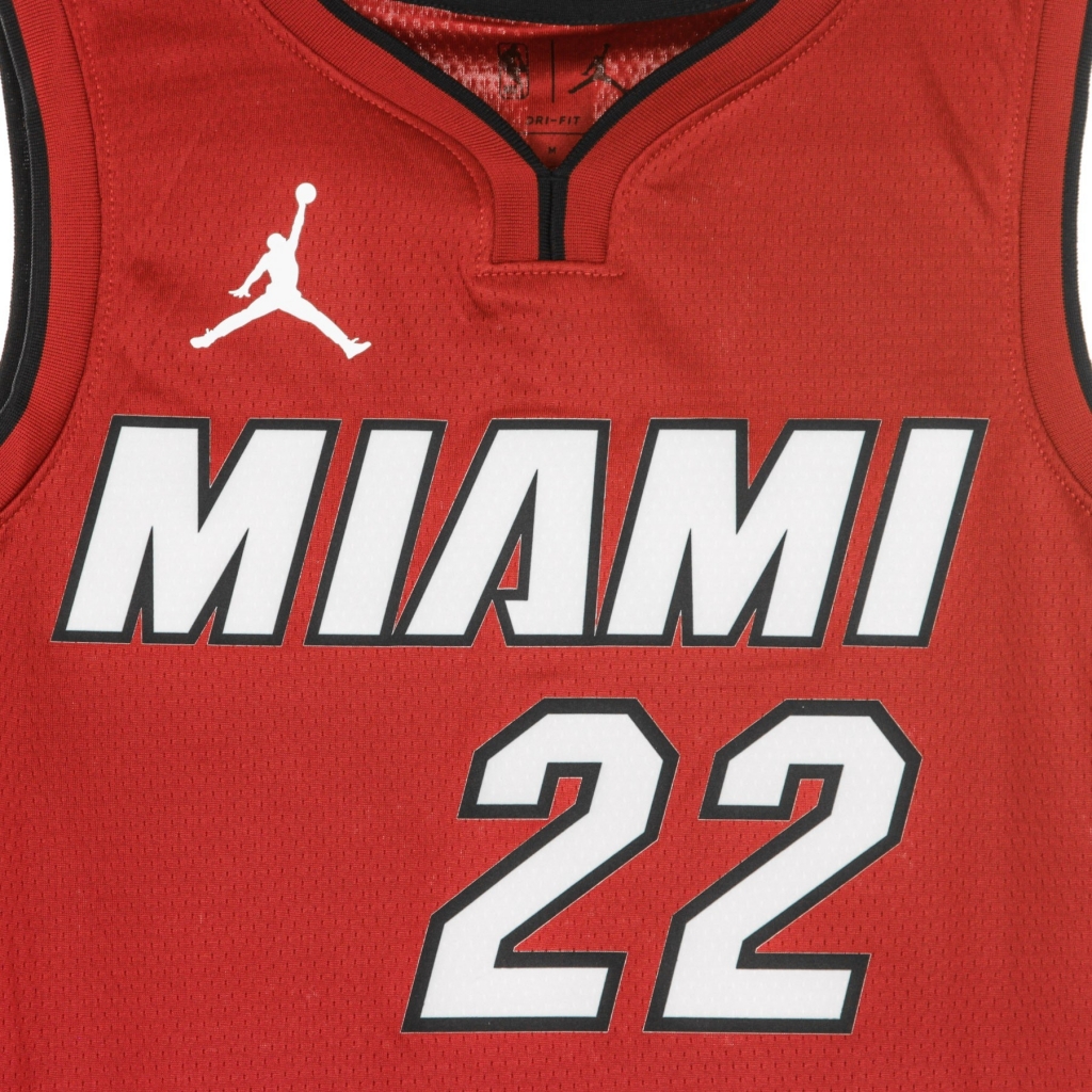 canotta basket uomo nba swingman jersey jordan statement edition 2020 no 22 jimmy butler miahea TOUGH RED/BLACK