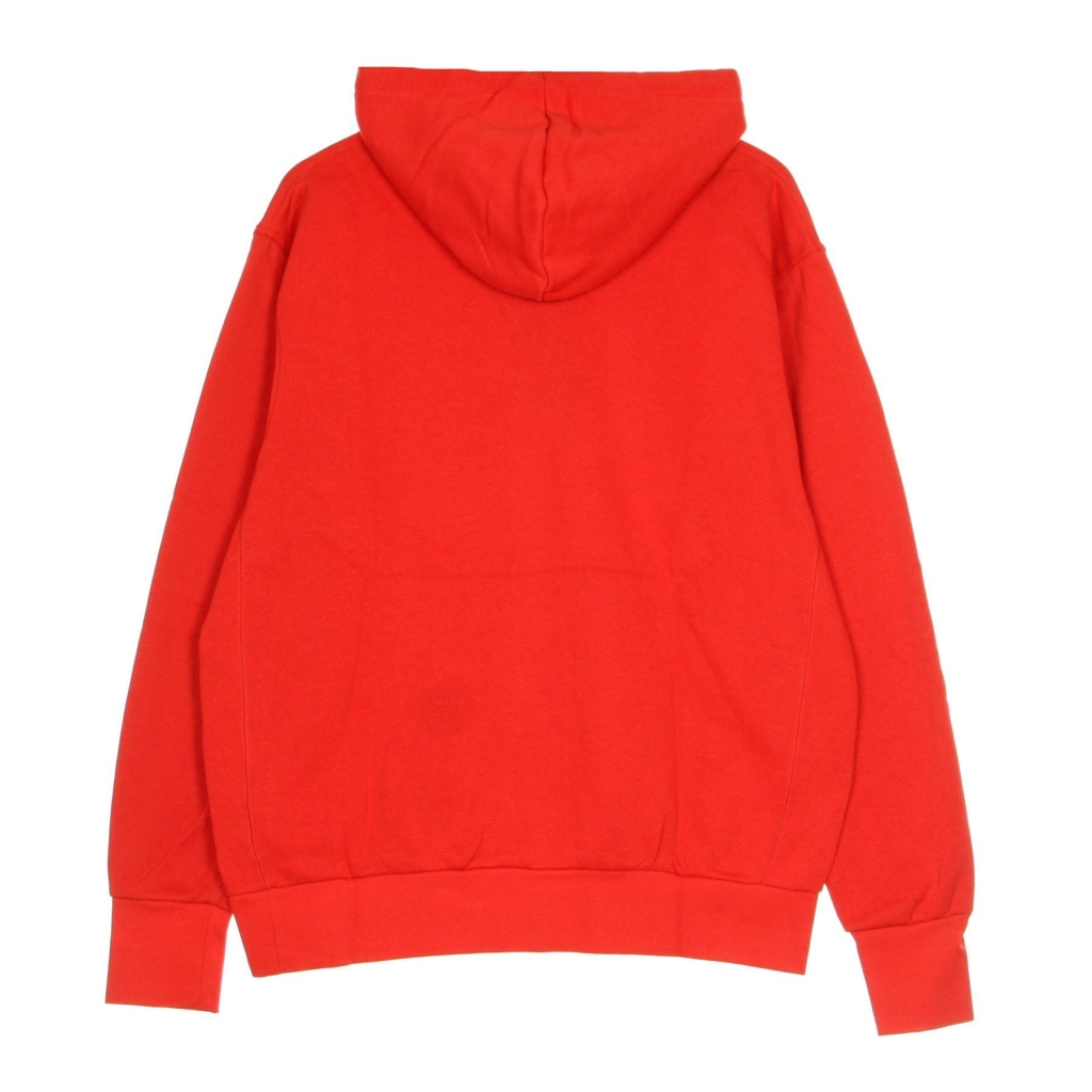 felpa cappuccio uomo nba po fleece logo essential houroc UNIVERSITY RED/WHITE