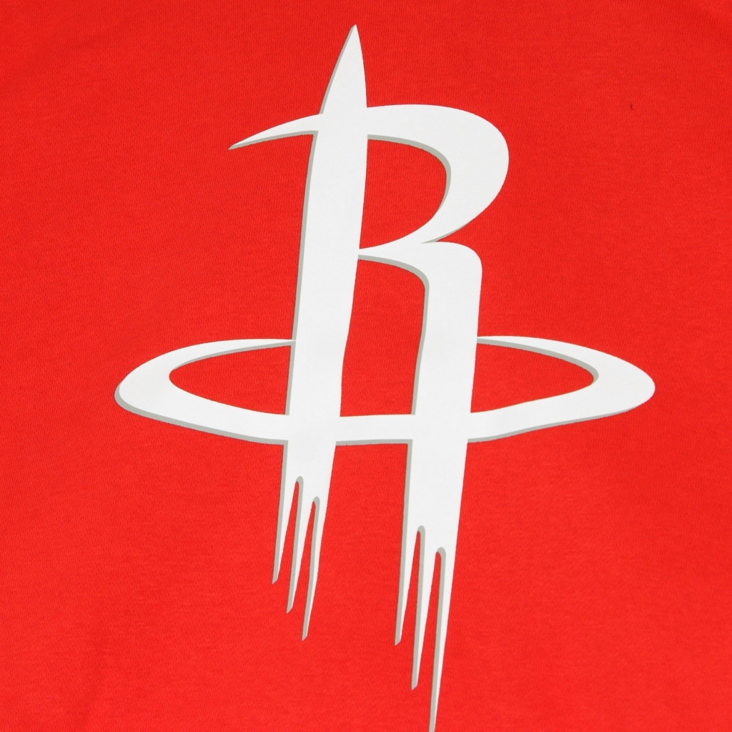 felpa cappuccio uomo nba po fleece logo essential houroc UNIVERSITY RED/WHITE