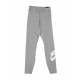 leggins donna w sportswear essential gx high rise legging futura DK GREY HEATHER/WHITE