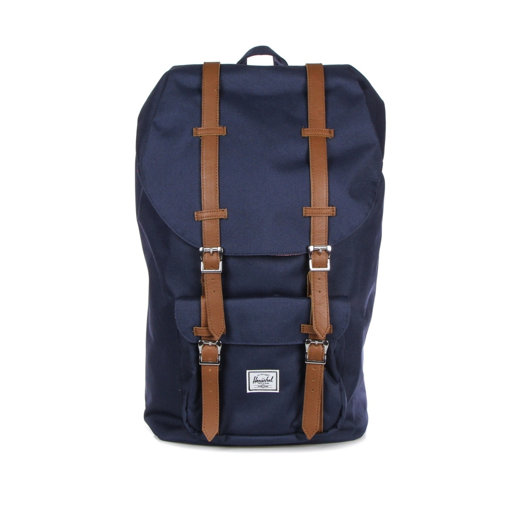 zaino uomo little america NAVY/TAN SYNTHETIC LEATHER
