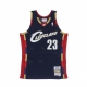 canotta basket uomo nba swingman jersey hardwood classics no 23 lebron james 2008-09 clecav NAVY