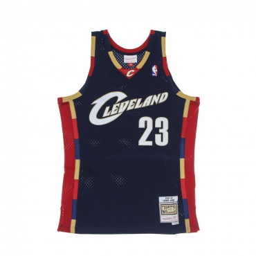 canotta basket uomo nba swingman jersey hardwood classics no 23 lebron james 2008-09 clecav NAVY