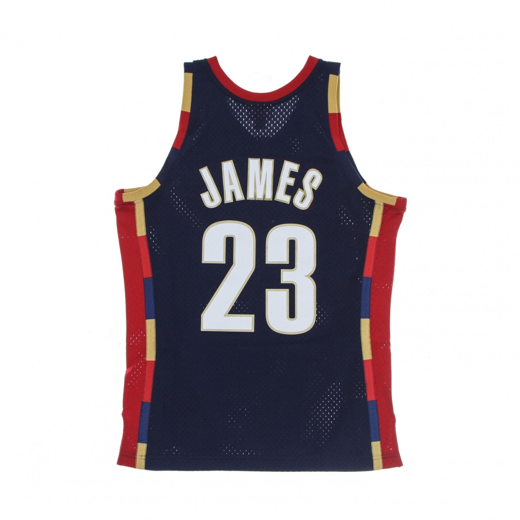 canotta basket uomo nba swingman jersey hardwood classics no 23 lebron james 2008-09 clecav NAVY
