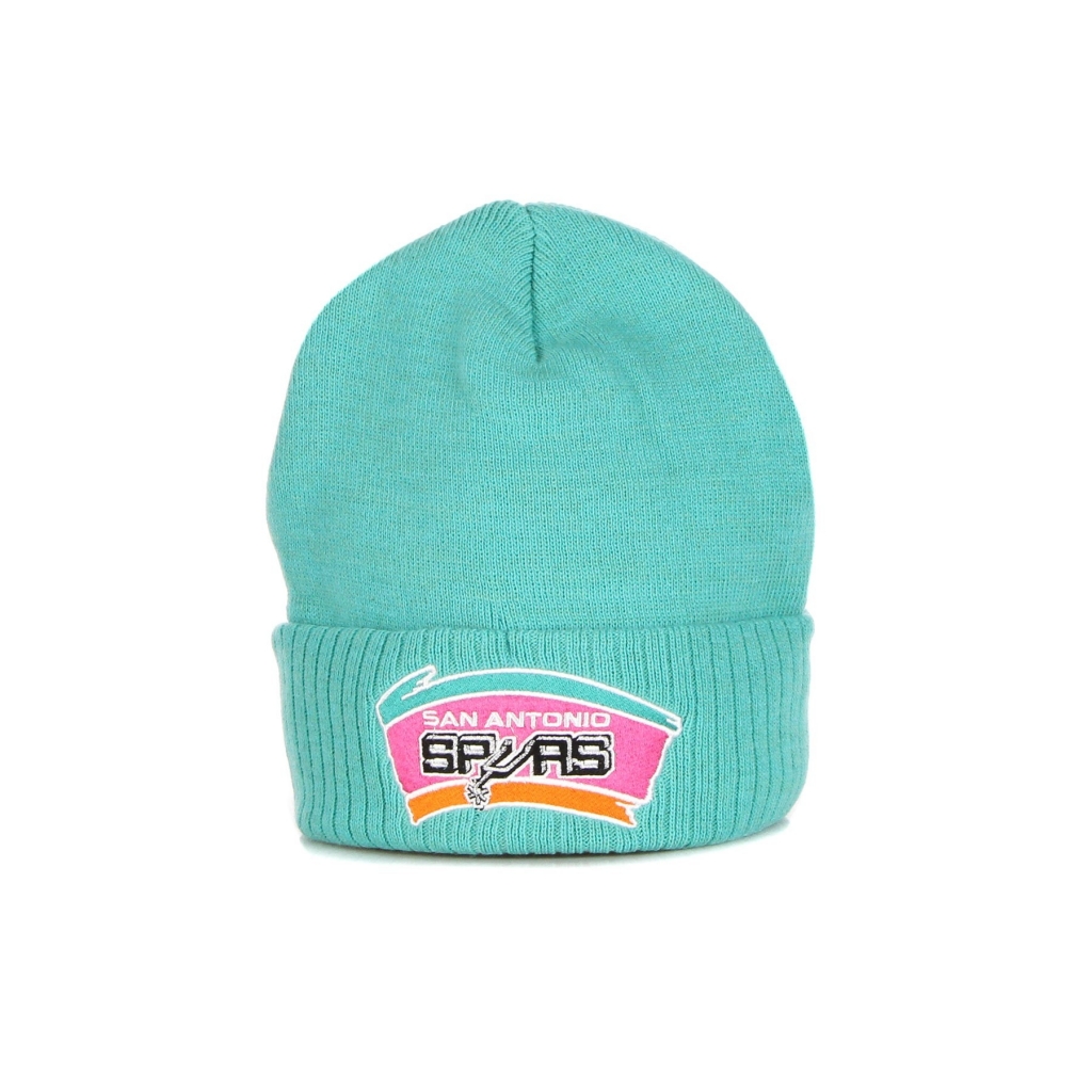 cappello uomo nba fandom knit beanie hardwood classics saaspu TEAL