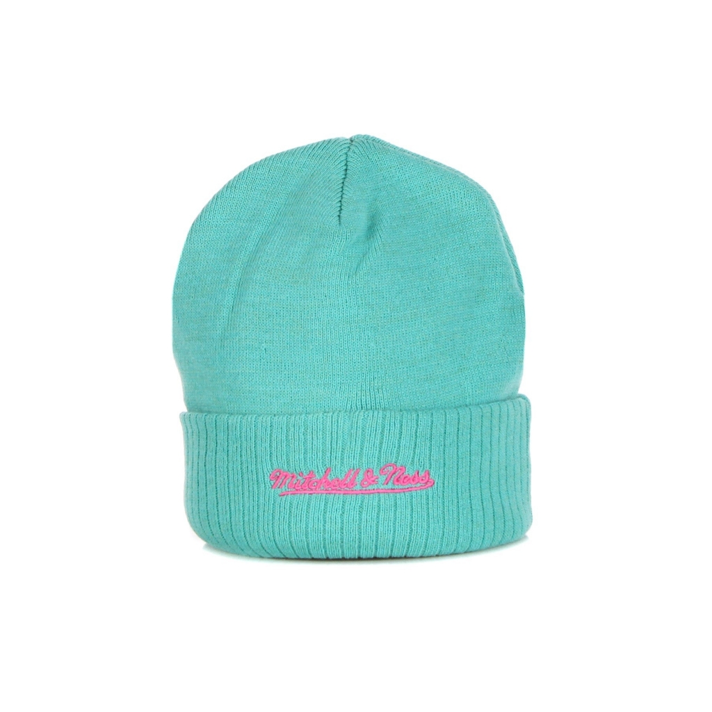 cappello uomo nba fandom knit beanie hardwood classics saaspu TEAL