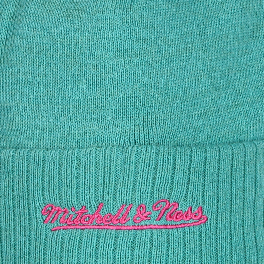 cappello uomo nba fandom knit beanie hardwood classics saaspu TEAL