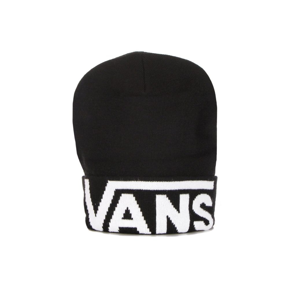 cappello uomo drop v tall cuffed beanie BLACK