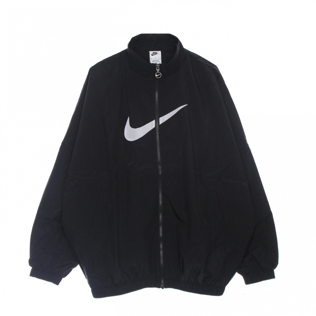giacca tuta donna essential woven jacket BLACK/WHITE