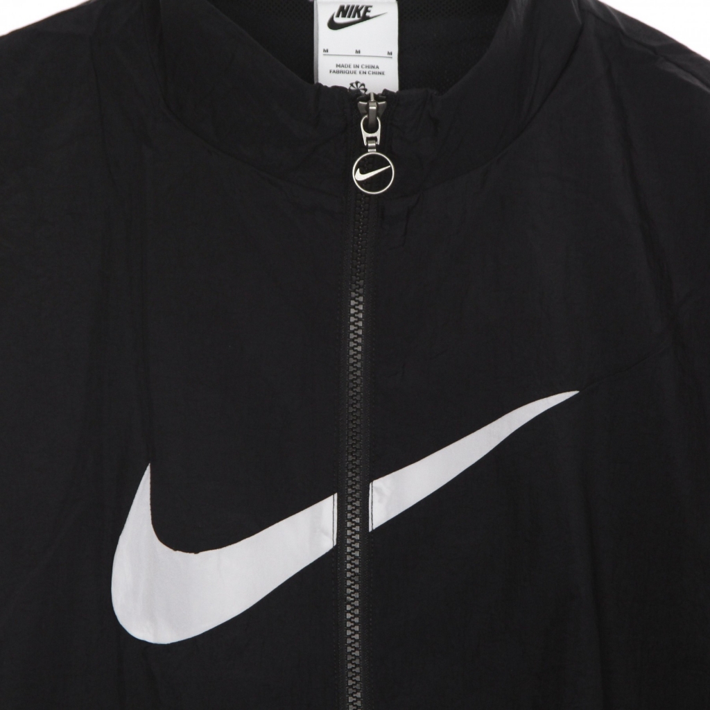 giacca tuta donna essential woven jacket BLACK/WHITE