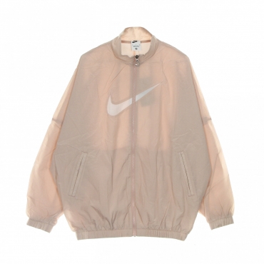 giacca tuta donna essential woven jacket PINK OXFORD/WHITE