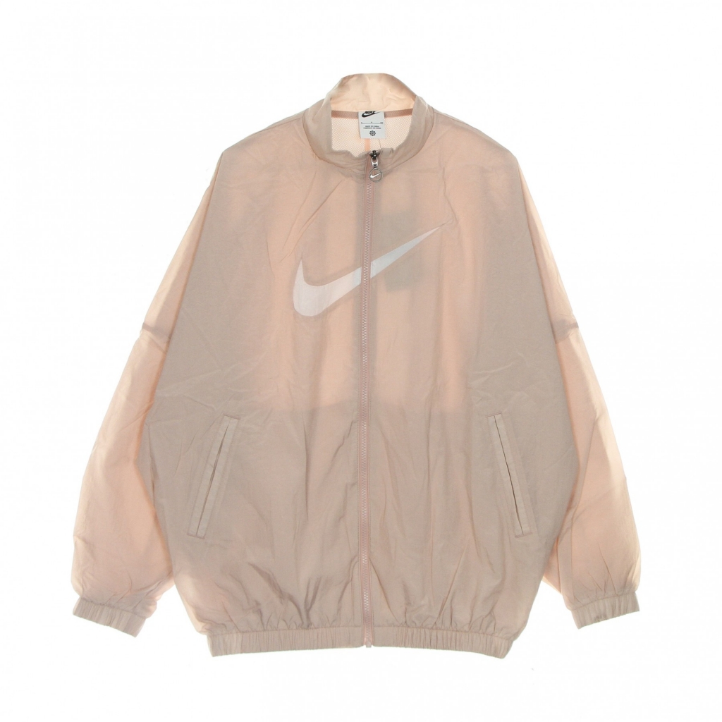 giacca tuta donna essential woven jacket PINK OXFORD/WHITE