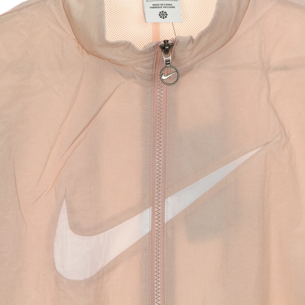 giacca tuta donna essential woven jacket PINK OXFORD/WHITE