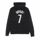 felpa cappuccio uomo nba po fleece essential no 7 kevin durant bronet BLACK