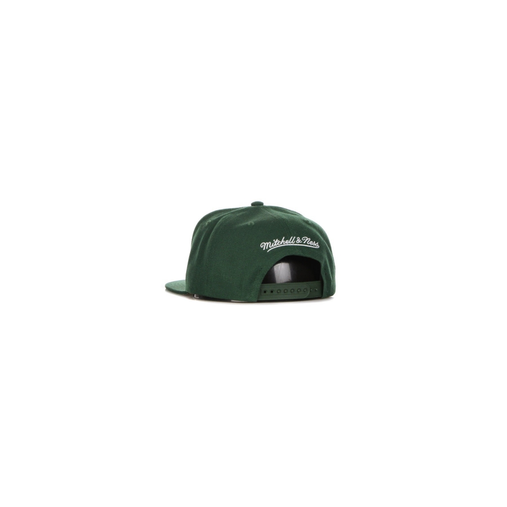 cappellino visiera piatta uomo nba team ground 20 snapback milbuc GREEN