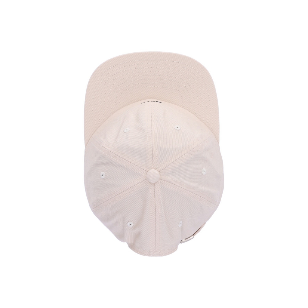 cappellino visiera piatta uomo bold twill 6 panel strapback UNBLEACHED