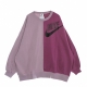 felpa leggera girocollo donna sportswear fleece over-oversized crew  dance PLUM FOG/LIGHT BORDEAUX