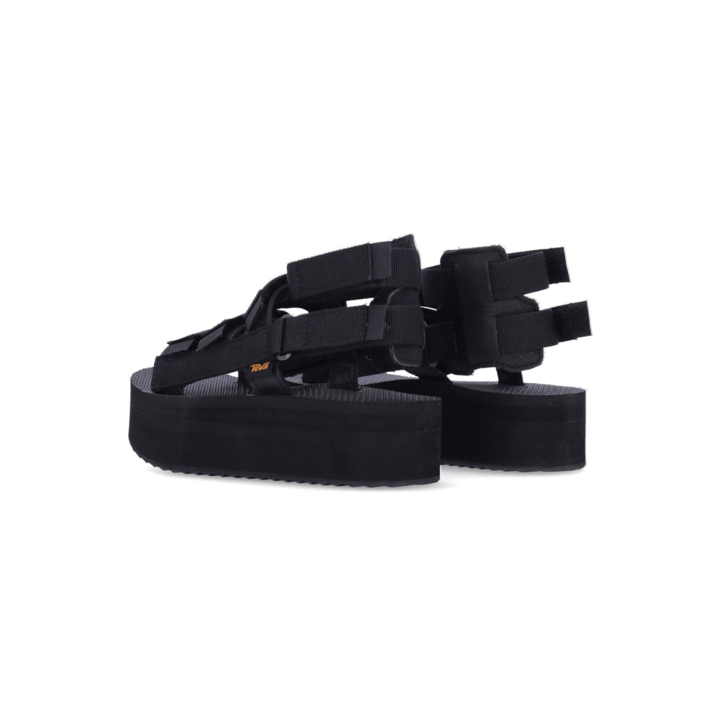 sandalo donna flatform mevia BLACK