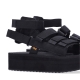 sandalo donna flatform mevia BLACK