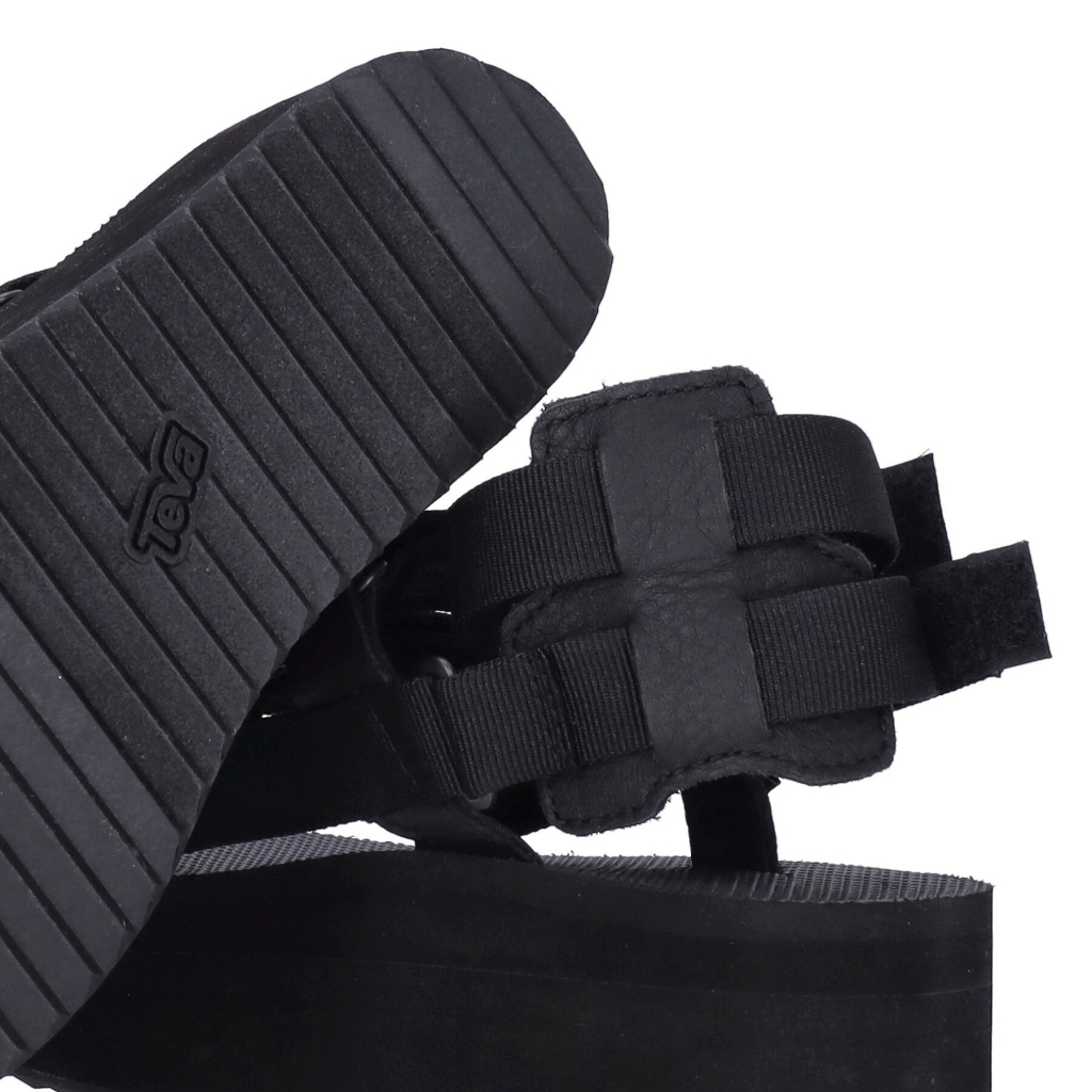 sandalo donna flatform mevia BLACK