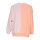 felpa leggera girocollo donna sportswear fleece over-oversized crew  dance CRIMSON BLISS/PINK OXFORD
