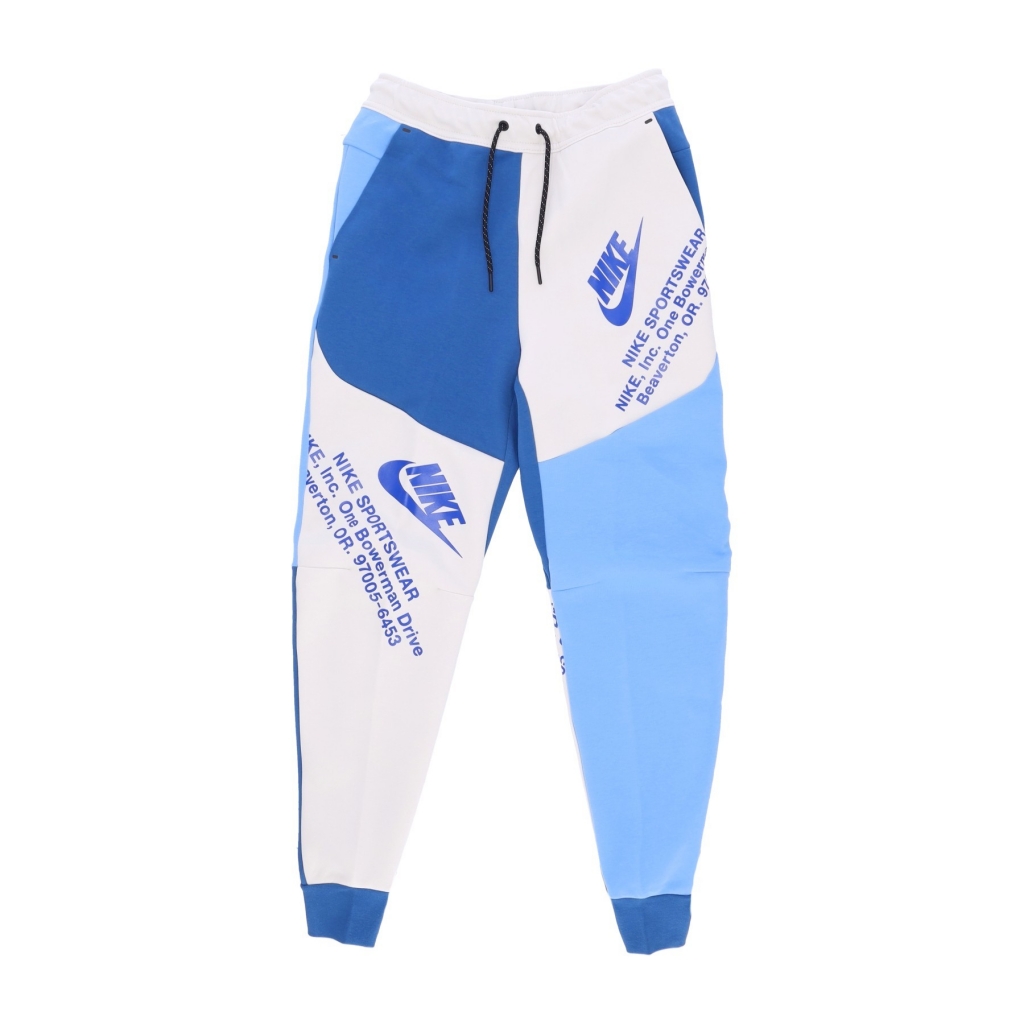 pantalone tuta leggero uomo sportswear tech fleece gx cb jogger LIGHT BONE/DK MARINA BLUE/GAME ROYAL
