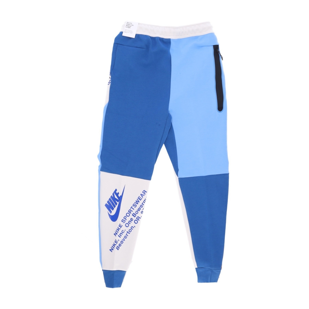 pantalone tuta leggero uomo sportswear tech fleece gx cb jogger LIGHT BONE/DK MARINA BLUE/GAME ROYAL