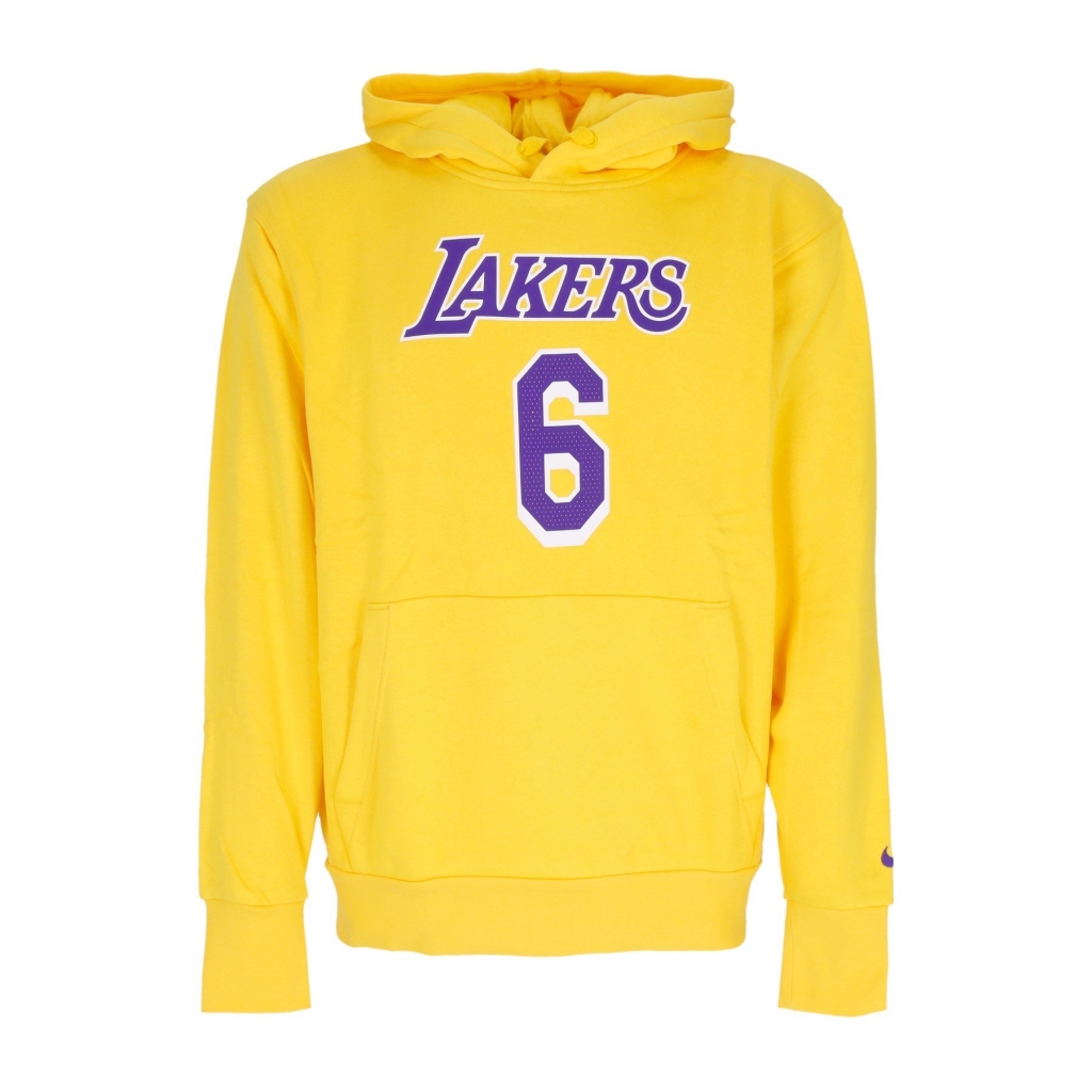 felpa cappuccio uomo nba fleece essential hoodie no 6 lebron james loslak AMARILLO