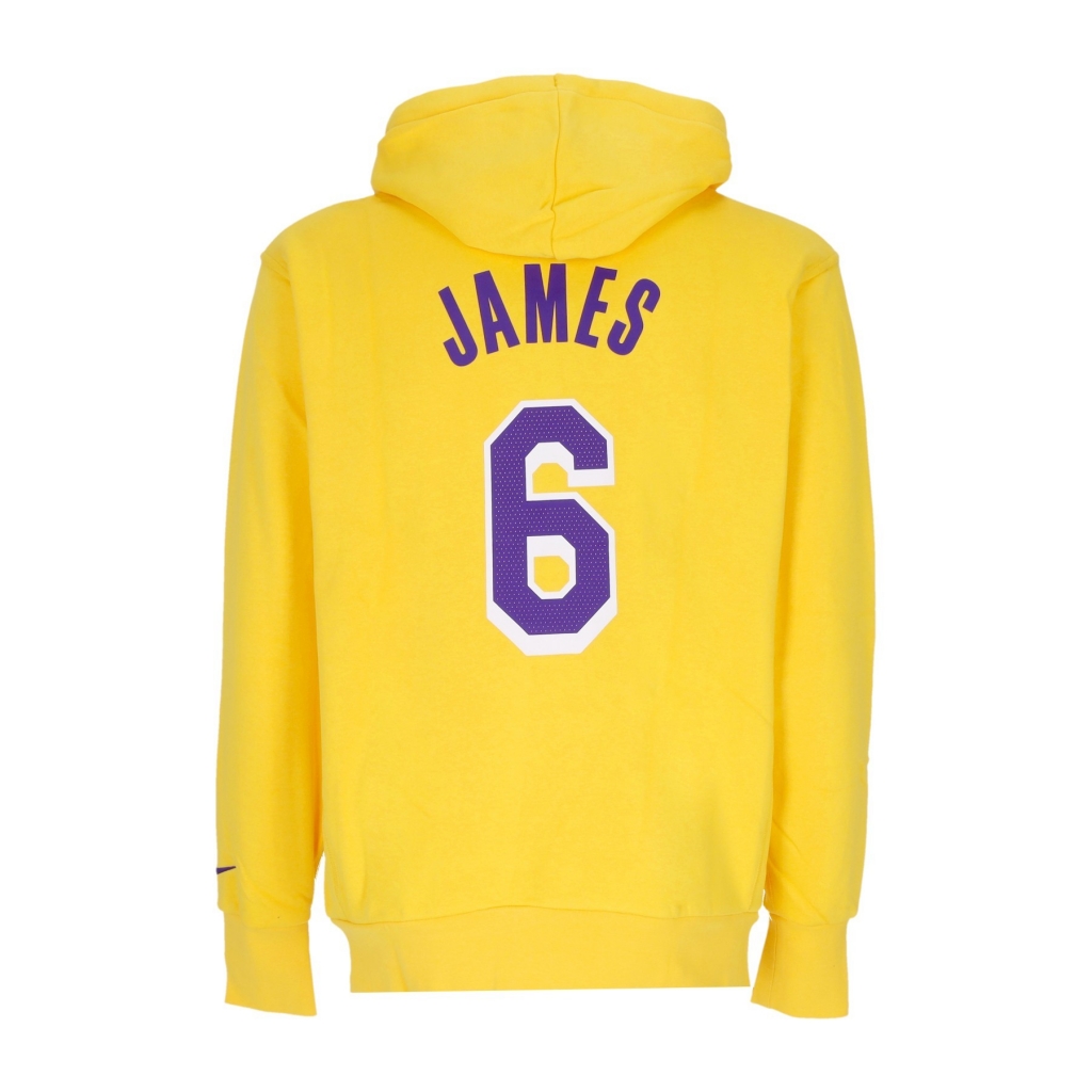 felpa cappuccio uomo nba fleece essential hoodie no 6 lebron james loslak AMARILLO