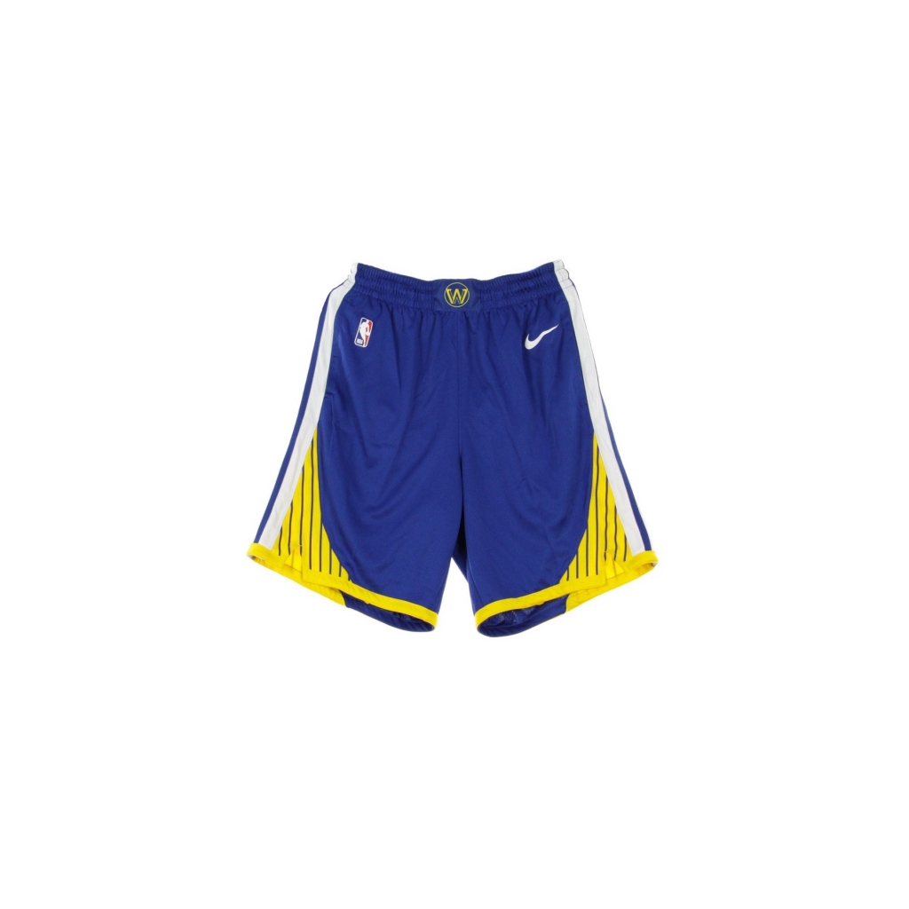 pantaloncino basket uomo nba swingamn short icon edition road golwar RUSH BLUE/WHITE/AMARILLO/WHITE