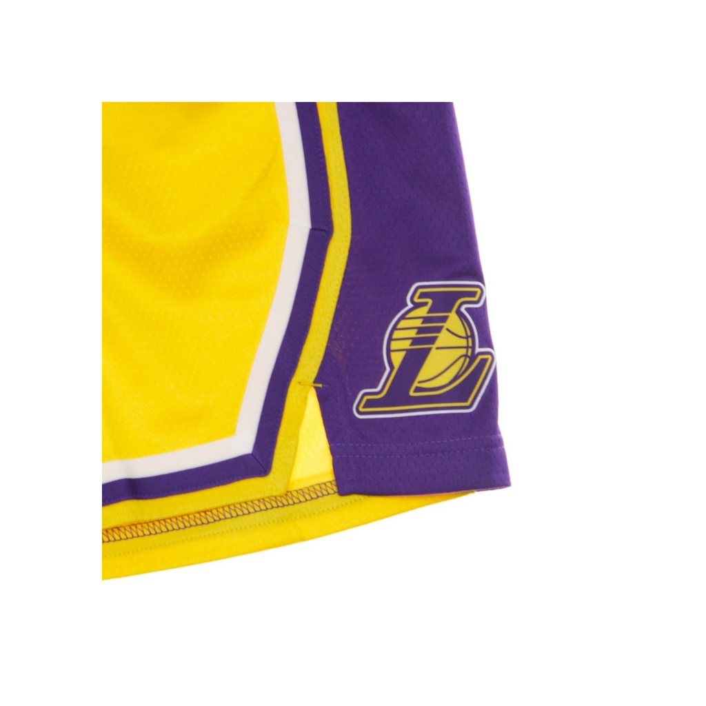 pantaloncino basket uomo nba swingman short icon edition loslak road AMARILLO/FIELD PURPLE/WHITE/FIELD PURPLE