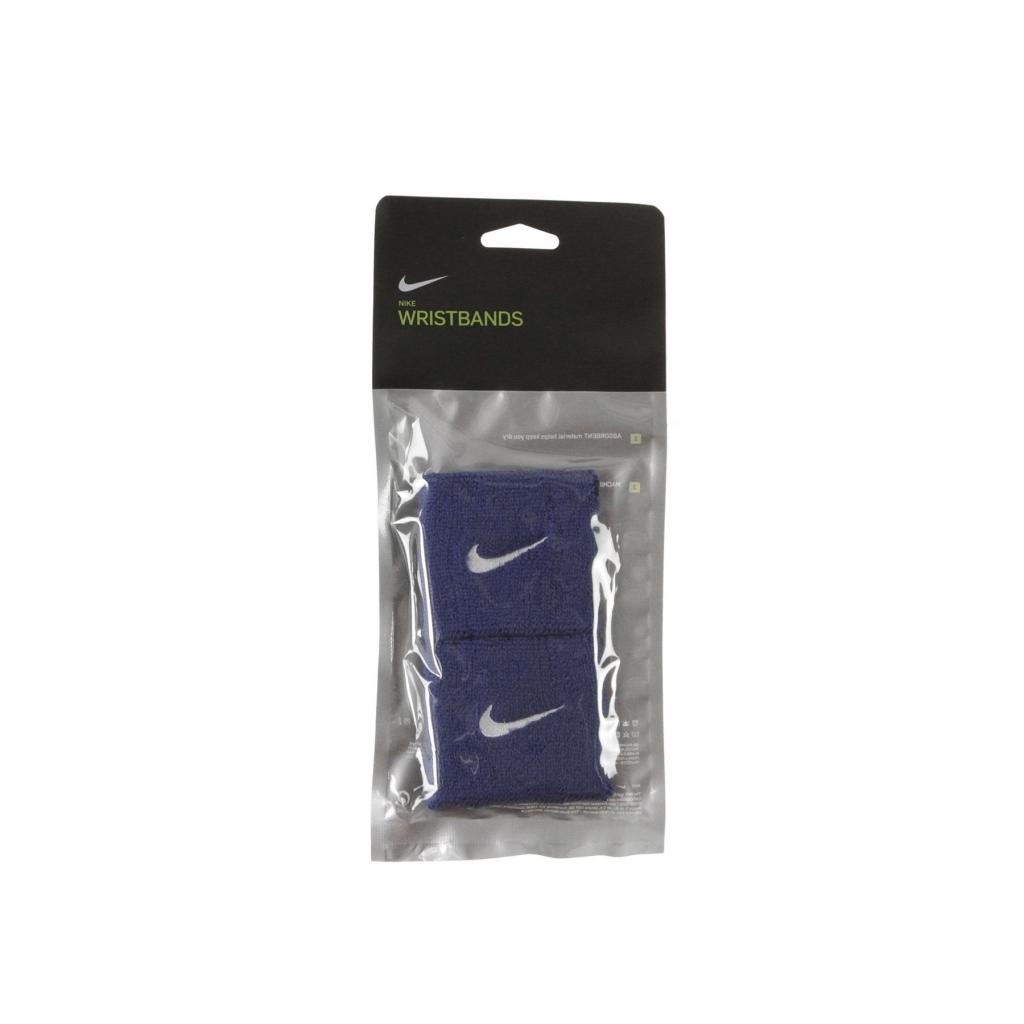 polsino uomo swoosh wristbands ROYAL/WHITE