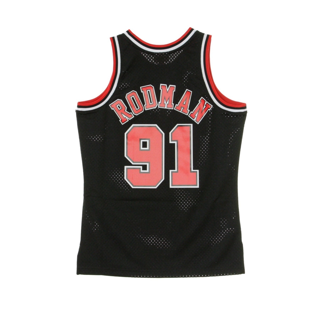 canotta basket uomo nba swingman jersey dennis rodman no91 1997-98 chibul alternate ORIGINAL TEAM COLORS