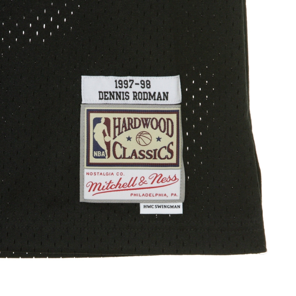 canotta basket uomo nba swingman jersey dennis rodman no91 1997-98 chibul alternate ORIGINAL TEAM COLORS