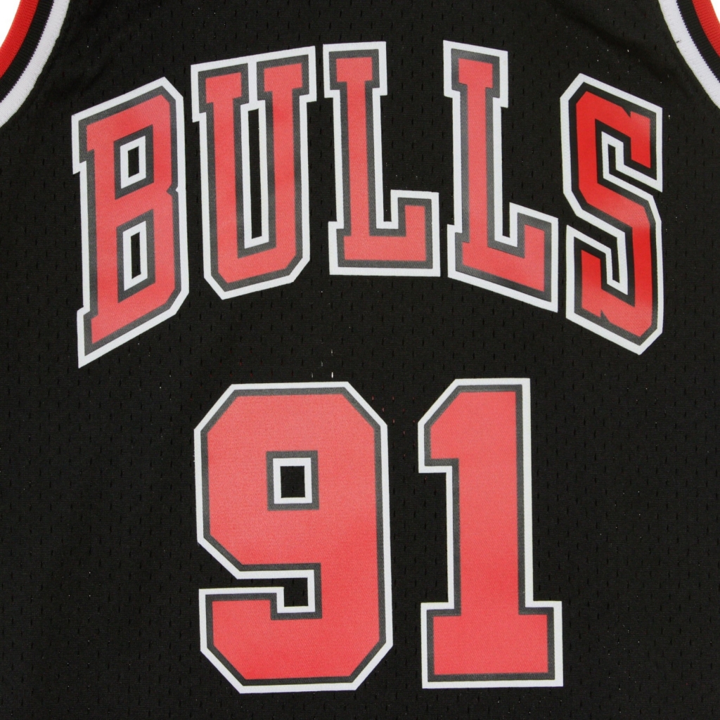 canotta basket uomo nba swingman jersey dennis rodman no91 1997-98 chibul alternate ORIGINAL TEAM COLORS