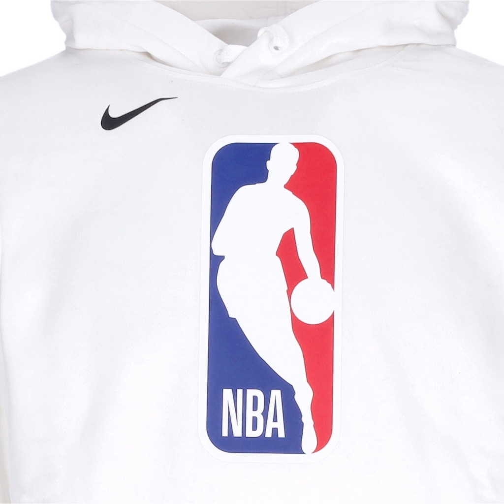 felpa cappuccio uomo nba fleece po essential hoodie team 31 WHITE