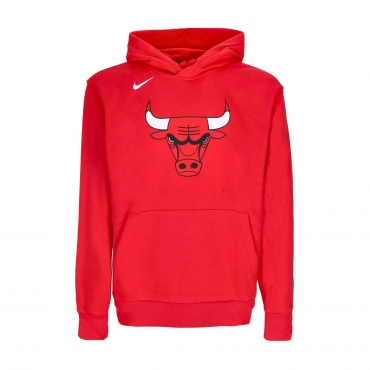 felpa cappuccio uomo nba essential fleece hoodie chibul UNIVERSITY RED
