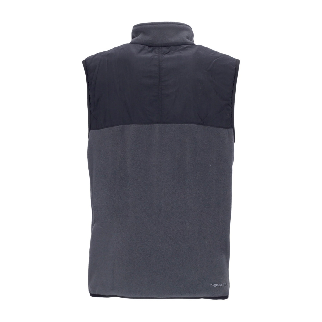 gilet smanicato uomo sportswear spu therma-fit polar fleece vest DK SMOKE GREY/BLACK/BLACK/BLACK/SAFETY ORANGE