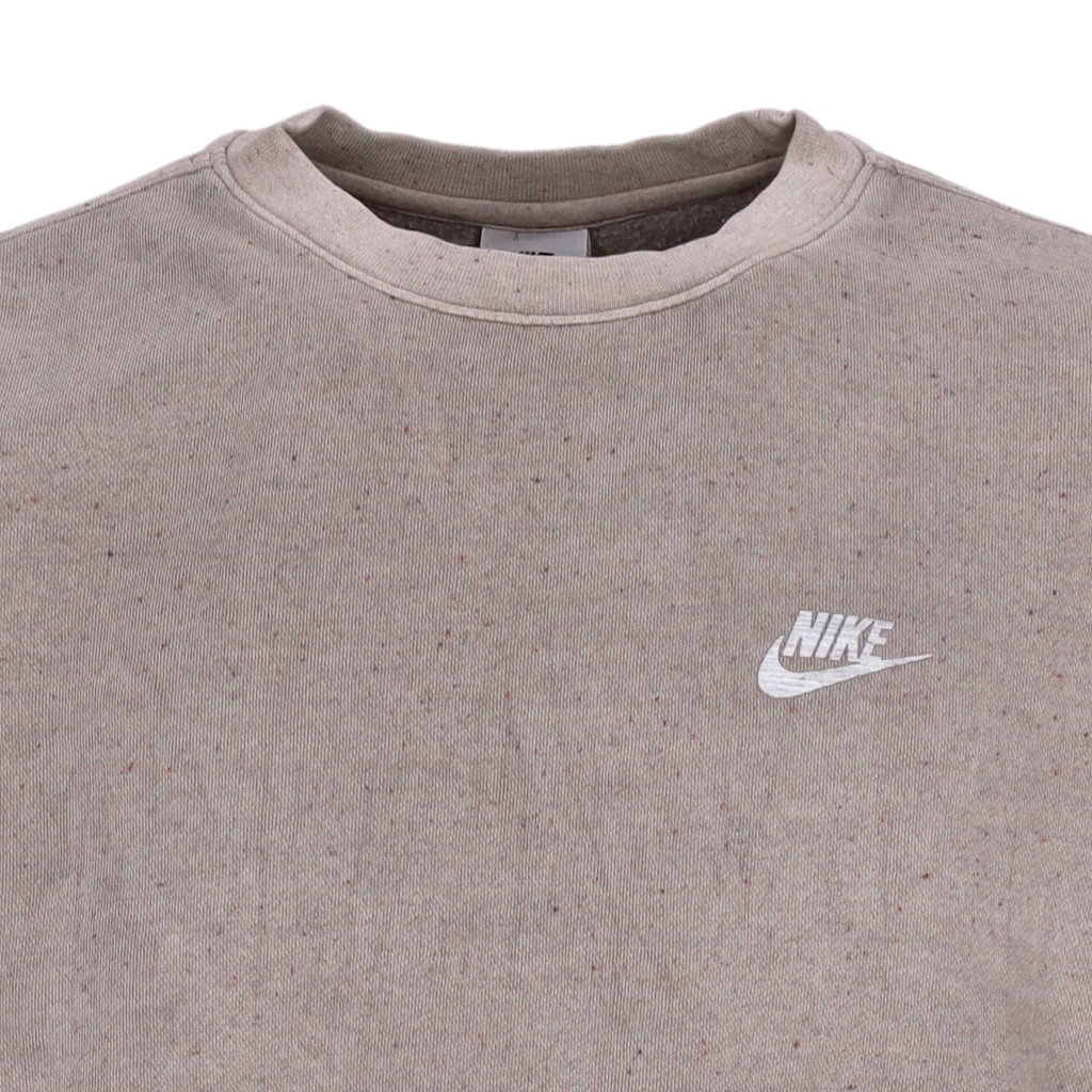 felpa girocollo uomo club+ bb crew revival OLIVE GREY