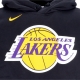 felpa cappuccio uomo nba essential fleece hoodie loslak BLACK