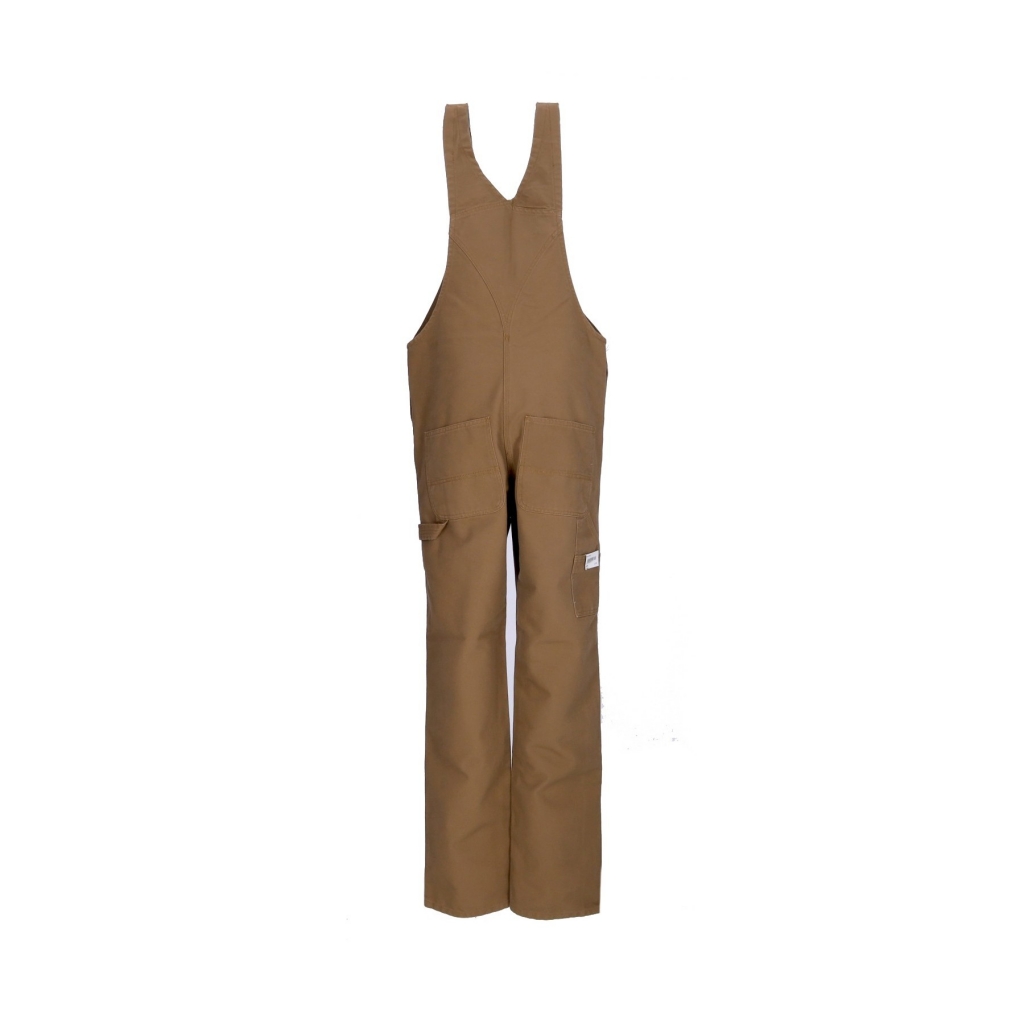 salopette uomo bib overall BROWN RINSED