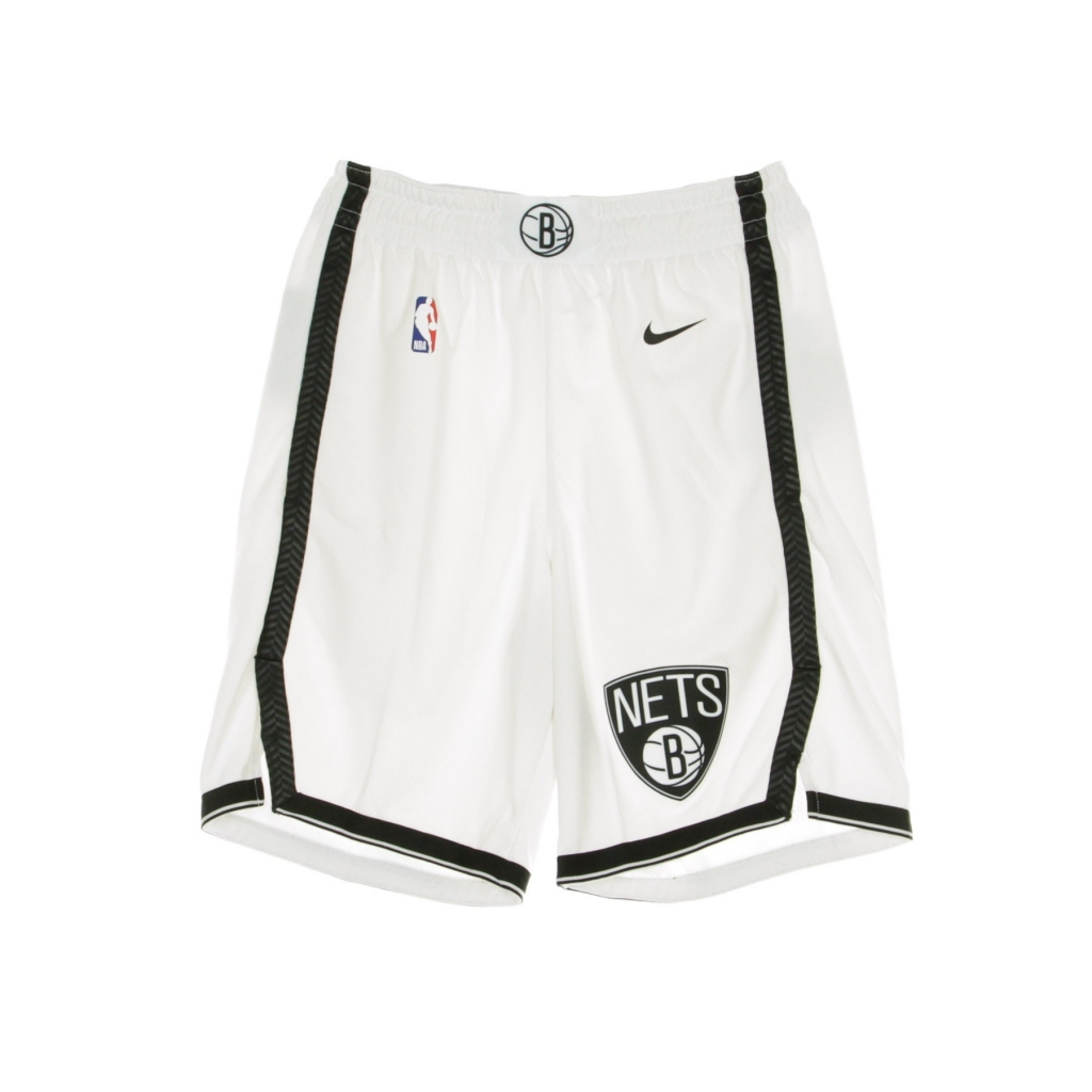 pantaloncino basket uomo nba swingman short bronet home 18 WHITE/BLACK