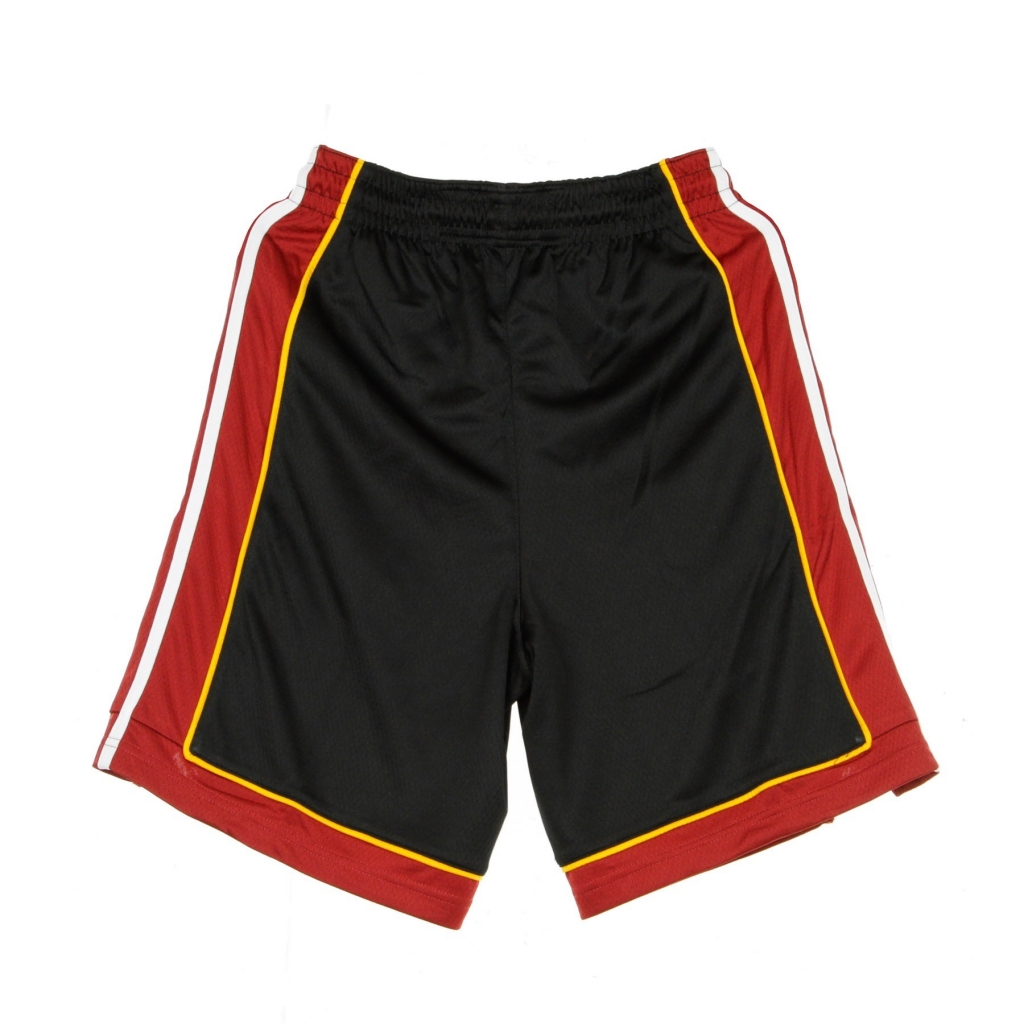 pantaloncino basket uomo nba swingman short icon edition road 18 miahea BLACK/TOUGH RED/WHITE