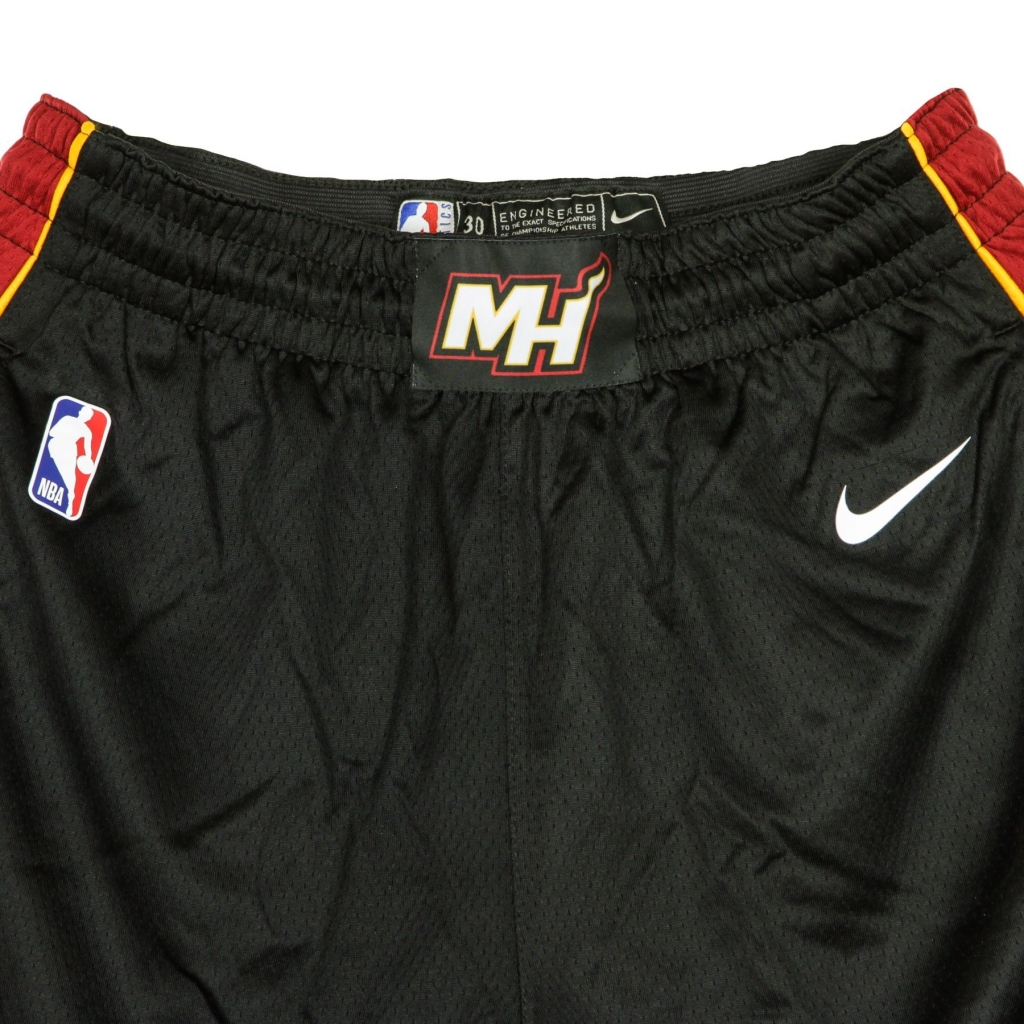pantaloncino basket uomo nba swingman short icon edition road 18 miahea BLACK/TOUGH RED/WHITE