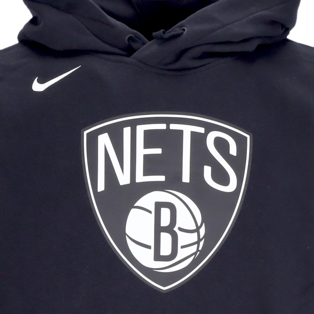 felpa cappuccio uomo nba essential fleece hoodie bronet BLACK