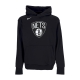felpa cappuccio uomo nba essential fleece hoodie bronet BLACK