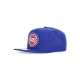 cappellino visiera piatta uomo nba team ground 20 snapback detpis BLUE