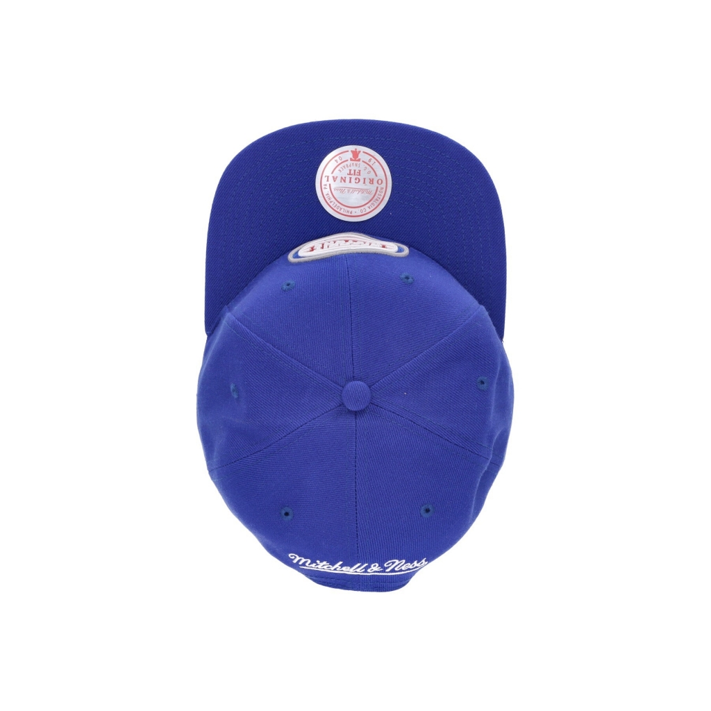 cappellino visiera piatta uomo nba team ground 20 snapback detpis BLUE